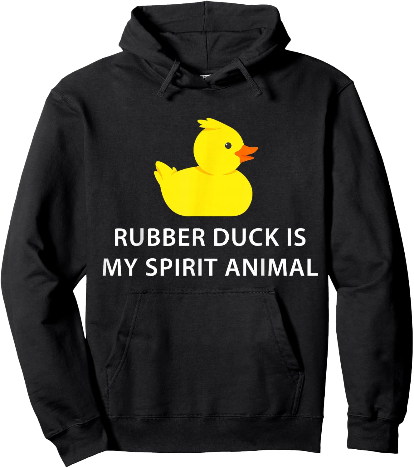 Rubber Duck Spirit Animal Funny Duck Hoodie - Hoodie | Black