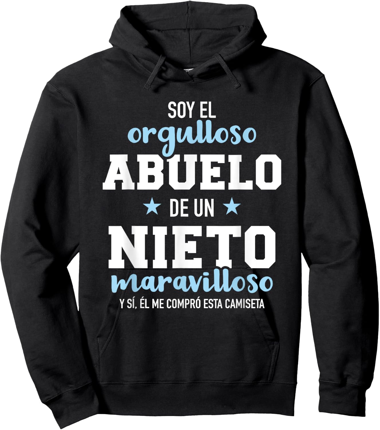 Orgulloso abuelo de un nieto maravilloso Hoodie - Hoodie | Black