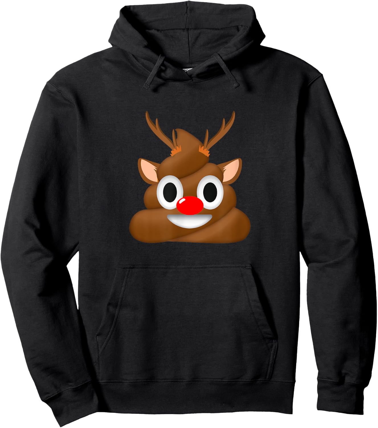 Christmas Reindeer Poop Holiday Hoodie - Hoodie | Black