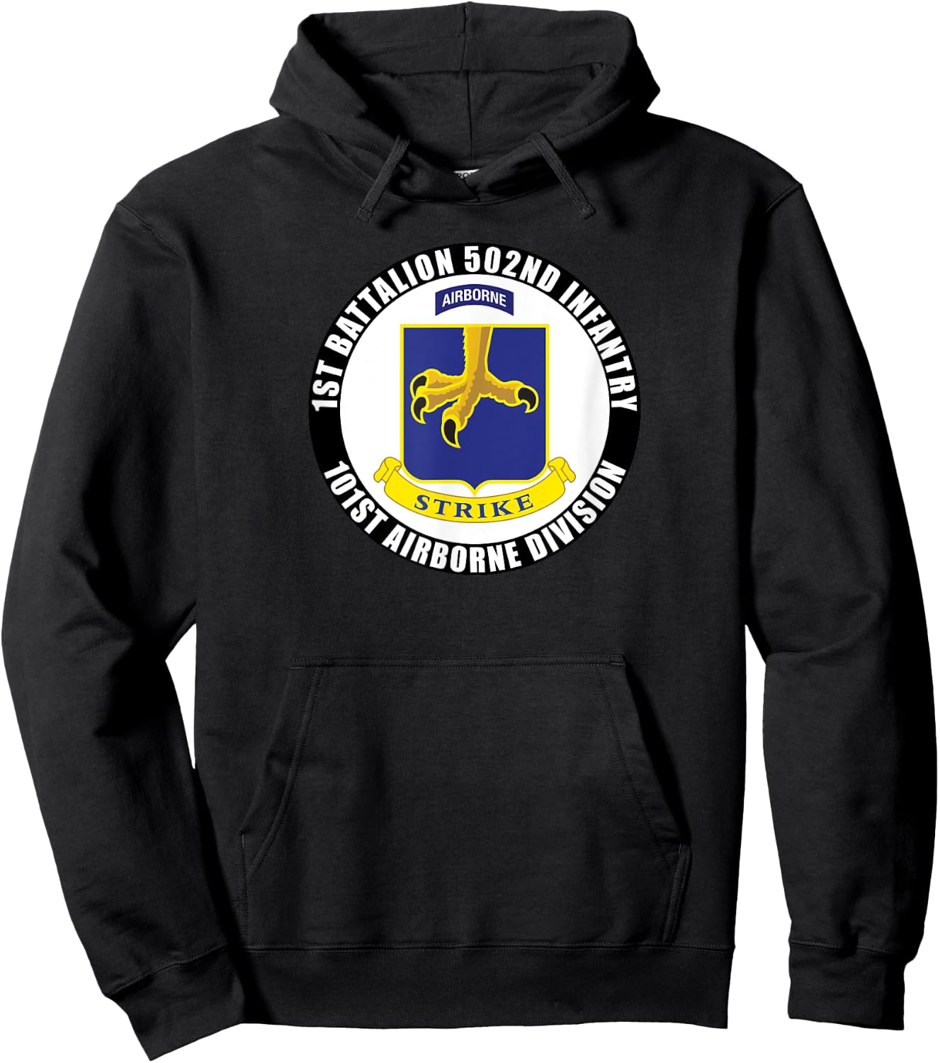 1st Battalion 502nd Infantry 101st Airborne Division Veteran Hoodie - Hoodie | Black