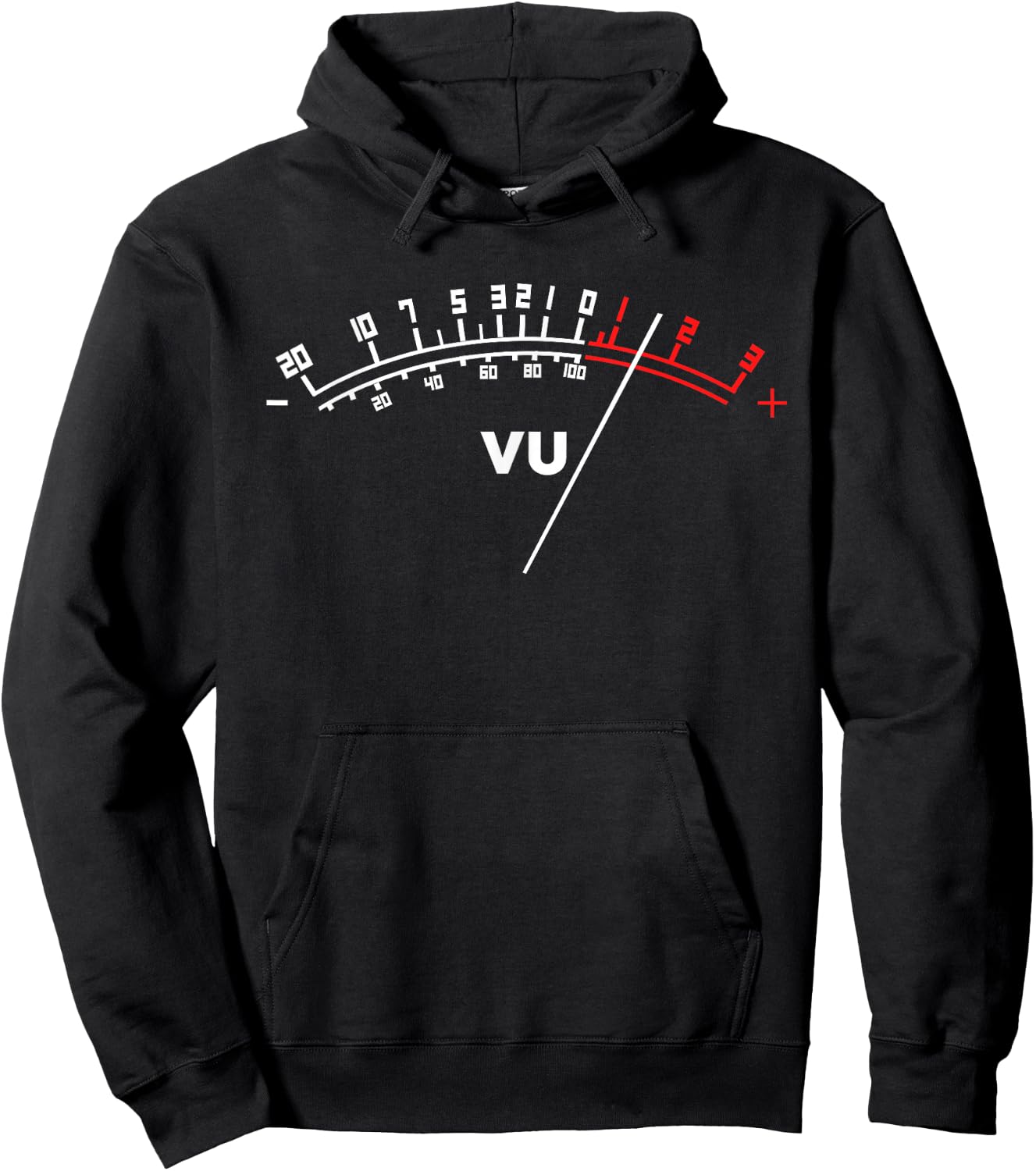 Audio VU Meter Cool Analogue Sound Engineer Gift Hoodie - Hoodie | Black