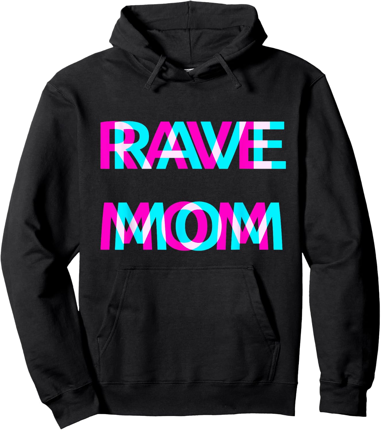 Rave Mom Techno EDM Music Festival Mother Mommy Raver Hoodie - Hoodie | Black