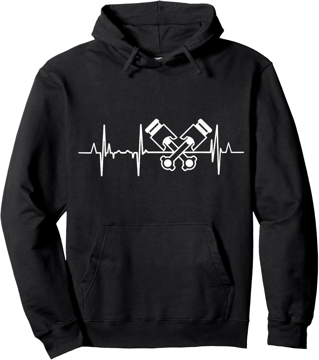 Car Mechatronics Engineer Heartbeat Car Mechanic Hoodie - Hoodie | Black