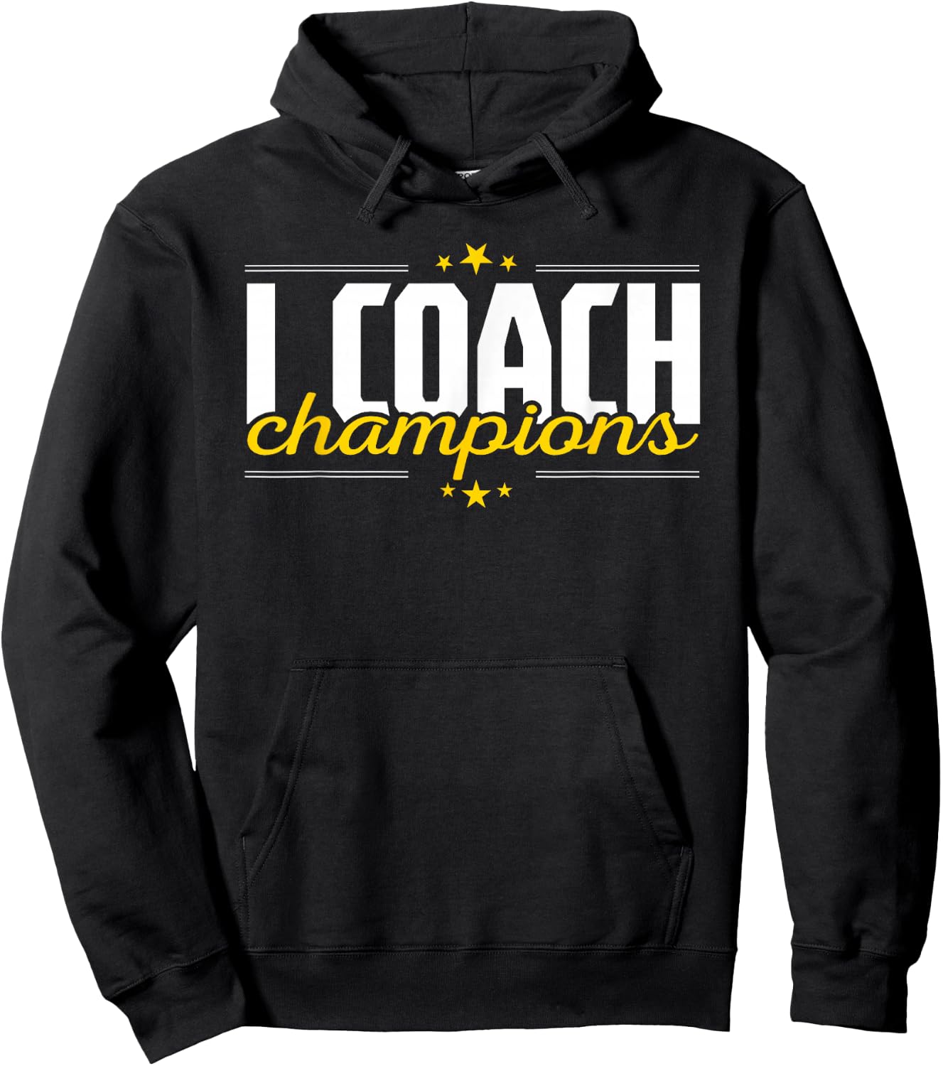 Cool I Coach Champions Coaching Training Fitness Coaches Hoodie - Hoodie | Black