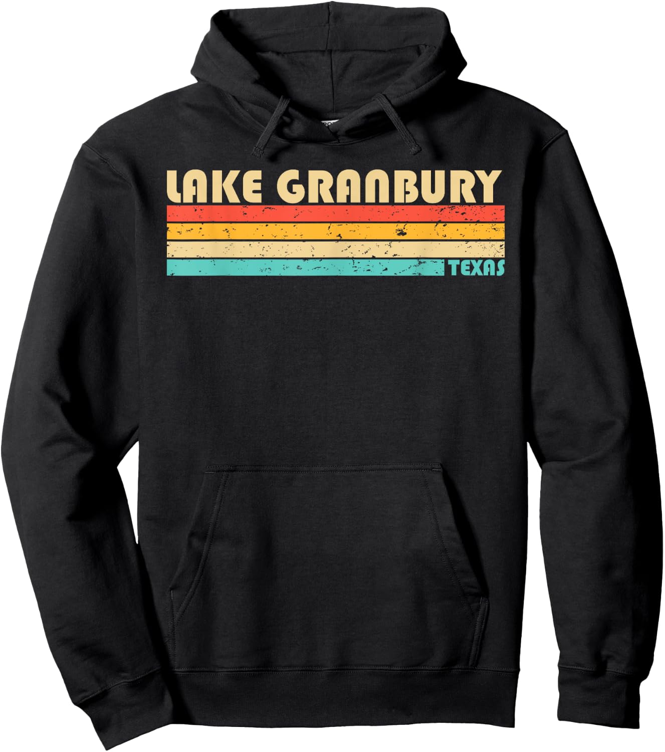 LAKE GRANBURY TEXAS Funny Fishing Camping Summer Women Girls Kids Hoodie - Hoodie | Black