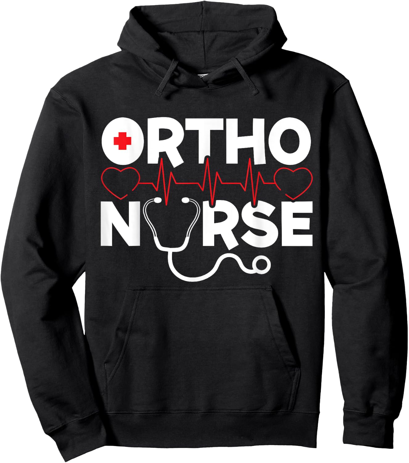 Ortho Nurse Registered RN Medical Orthopedic Nursing Hoodie - Hoodie | Black
