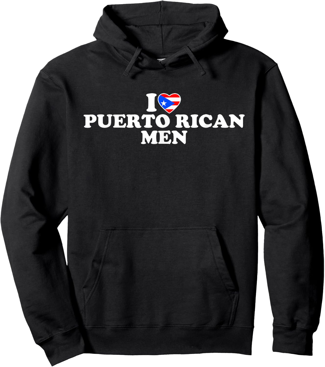 I Love Puerto Rican Men Hoodie - Hoodie | Black