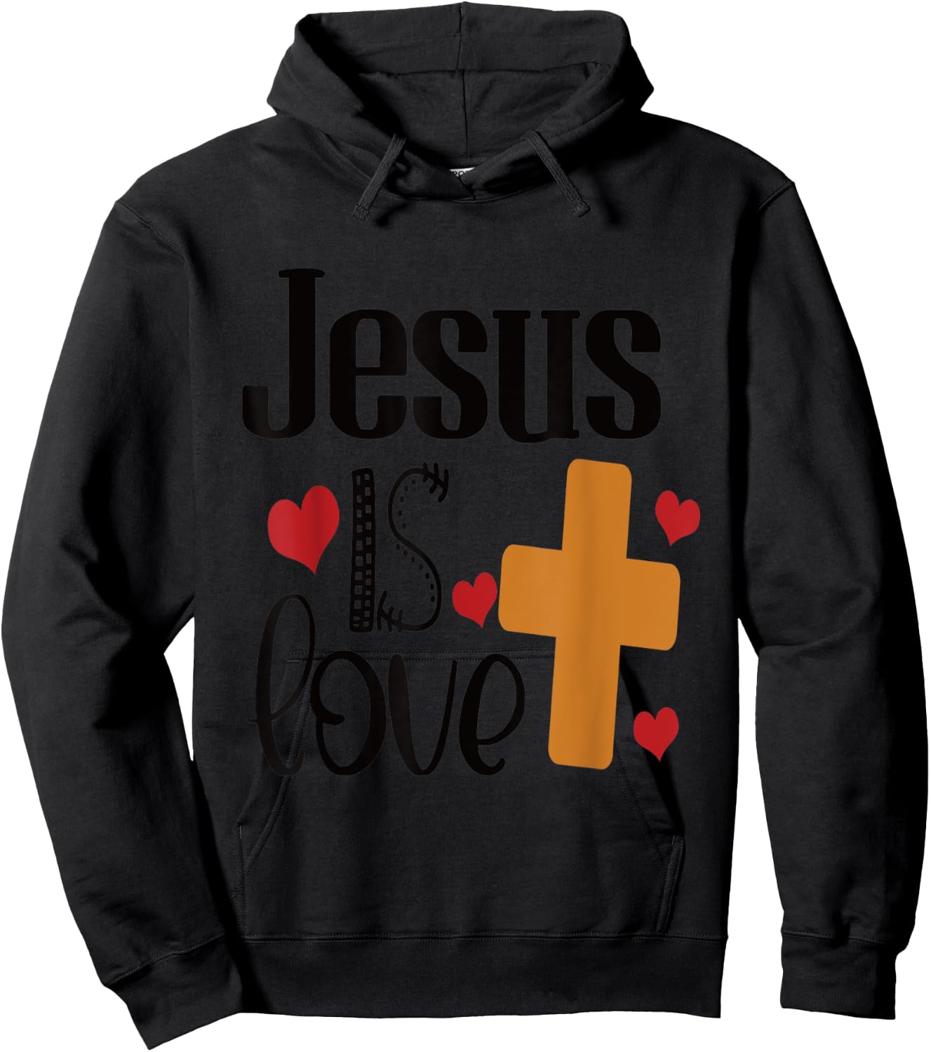 Jesus is Love Hoodie - Hoodie | Black