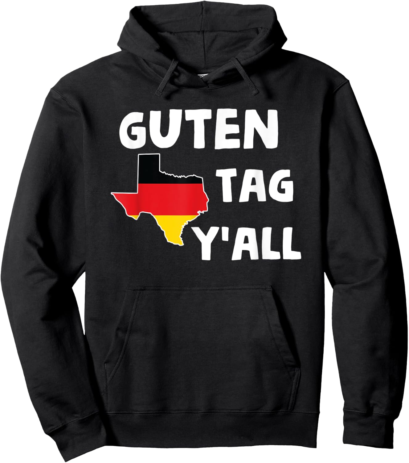 Guten Tag Y'all Bavaria Deutsch Texas Funny Beerfest Print Hoodie - Hoodie | Black