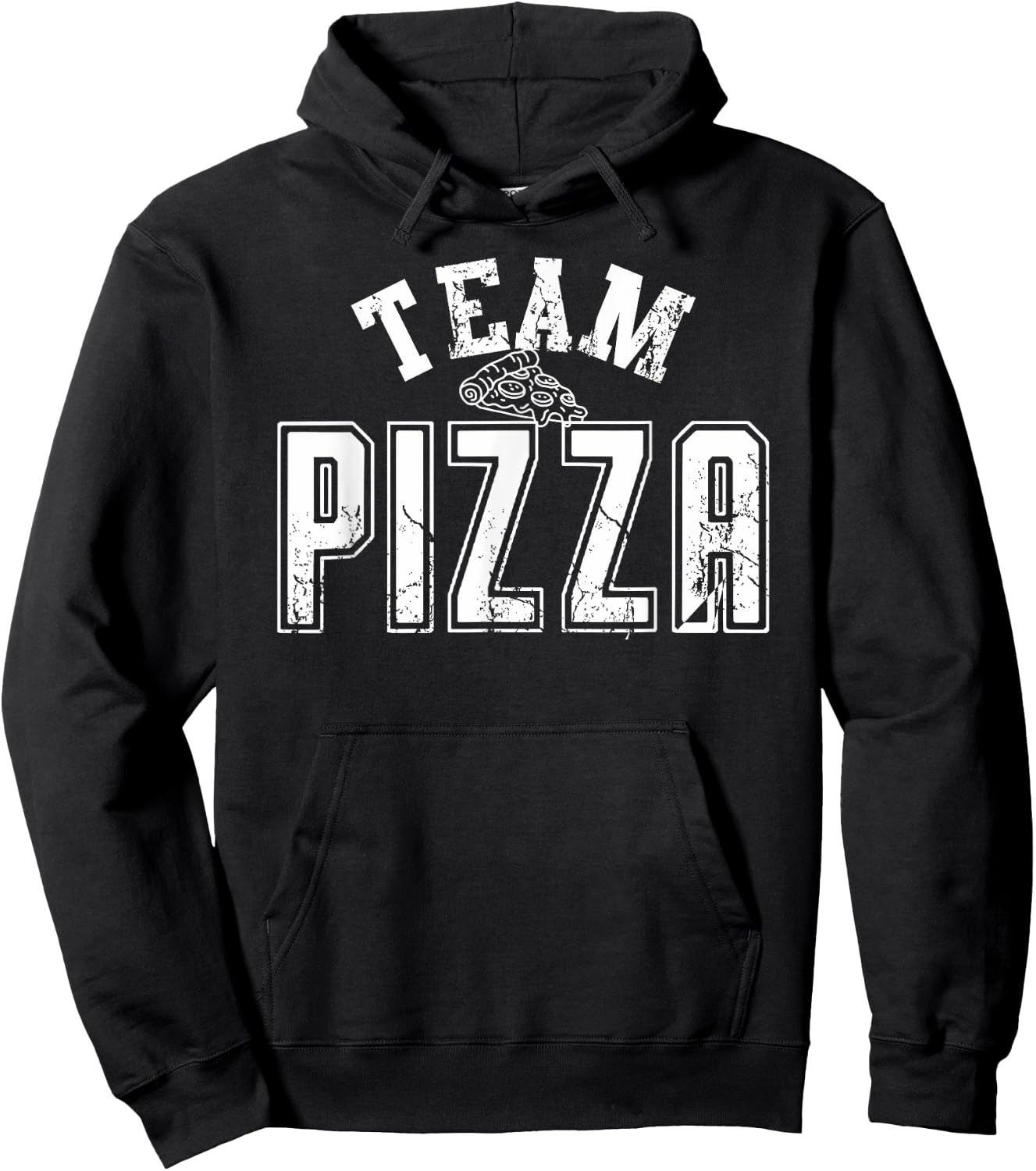 Team Pizza matching I love pizza lover women kids Hoodie - Hoodie | Black