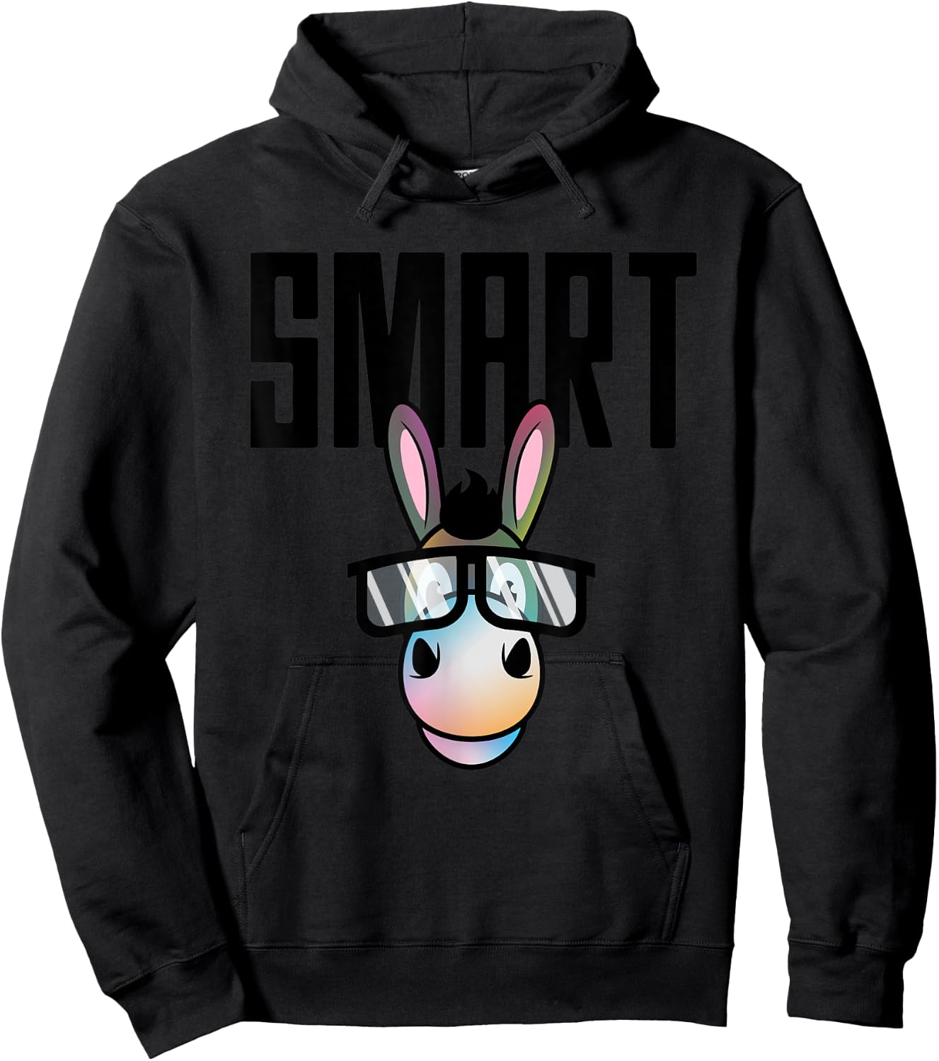 Funny Smart Donkey Horseback Riding Lover Gift Women Hoodie - Hoodie | Black