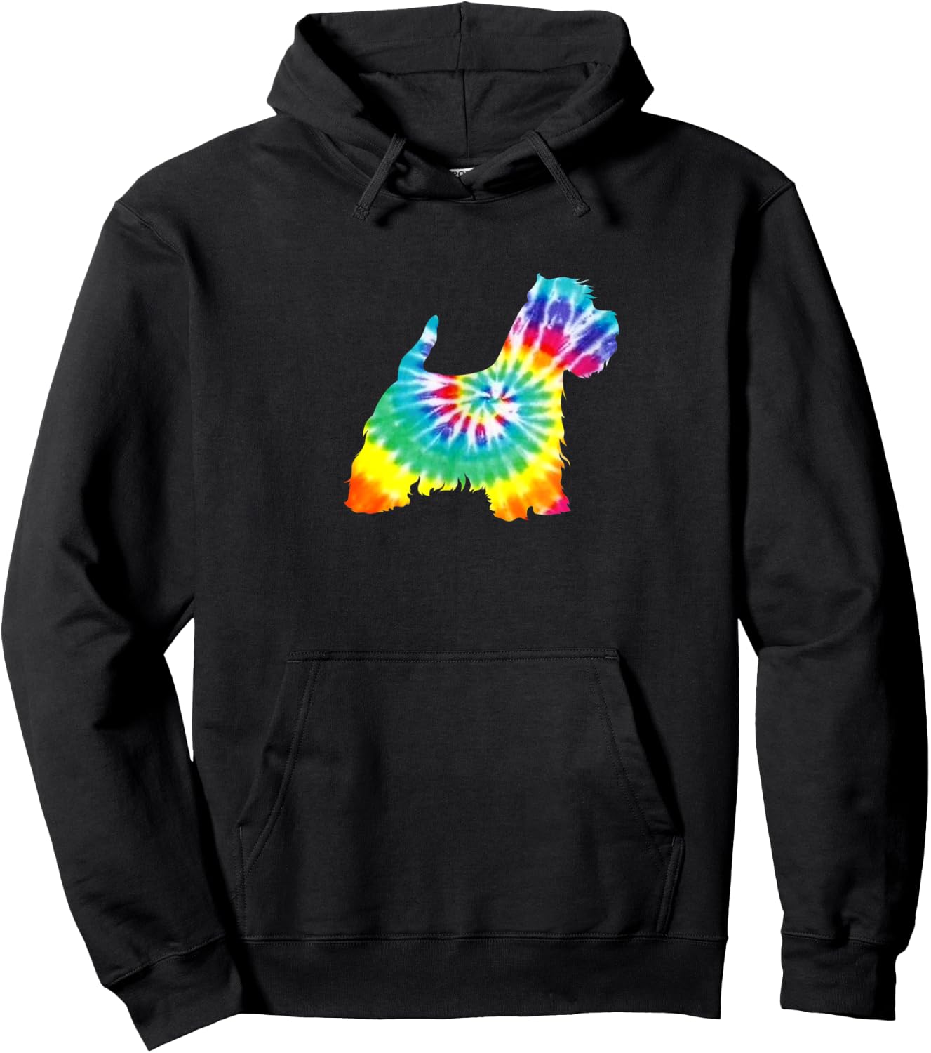 West Highland Terrier Dog Tie Dye Gift Mothers Hoodie - Hoodie | Black