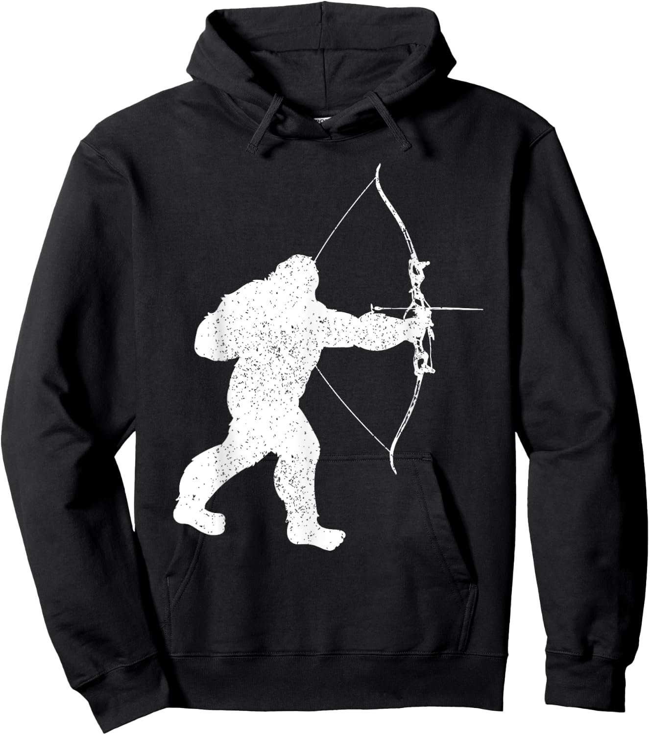 Archery Bowman Archer Bowhunter Arrow Bow Bigfoot Legend Hoodie - Hoodie | Black