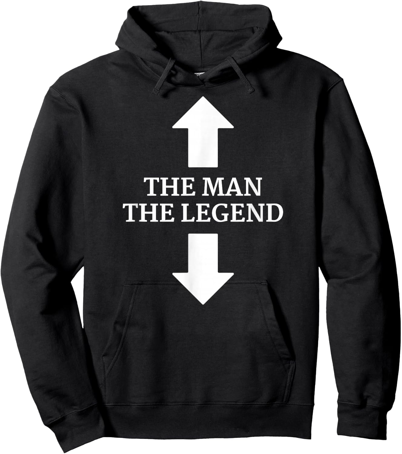 The Man - The Legend - The Man and His Legend - Arrows Hoodie - Hoodie | Black