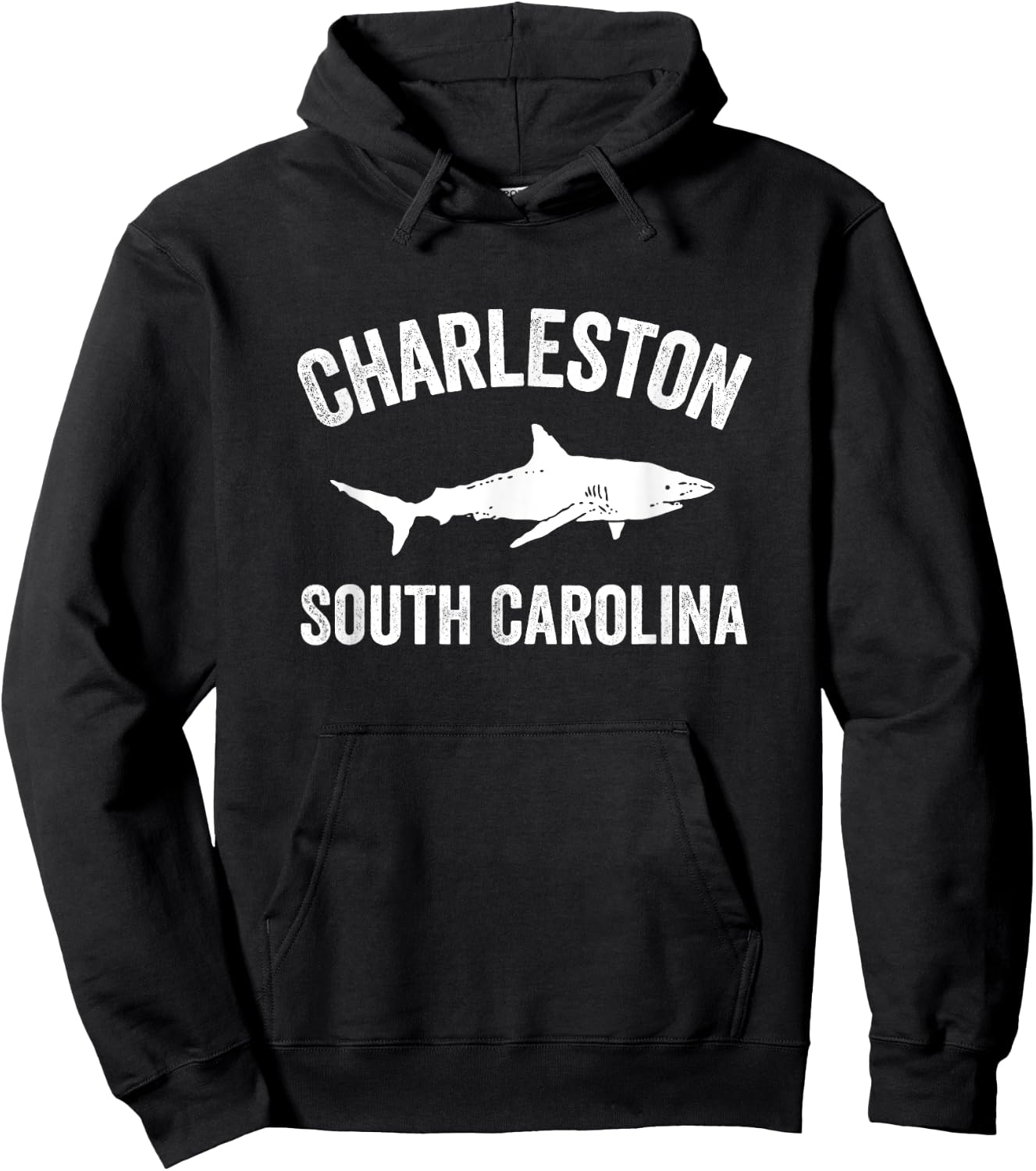 Charleston Shark Shirt | Charleston South Carolina Gift Hoodie - Hoodie | Black