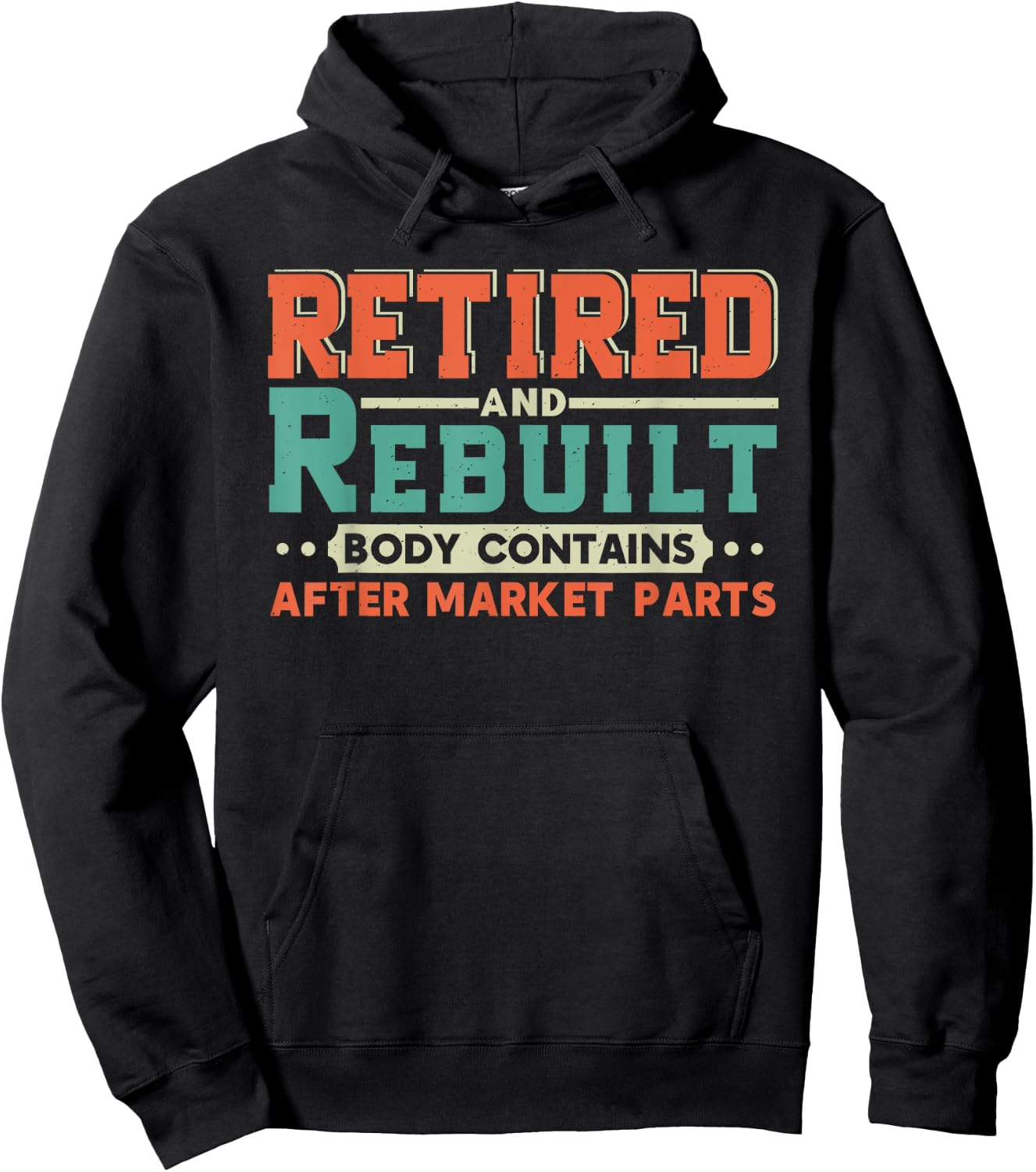 Retired And Rebuilt Body Contains Aftermarket Parts Titanium Hoodie - Hoodie | Black