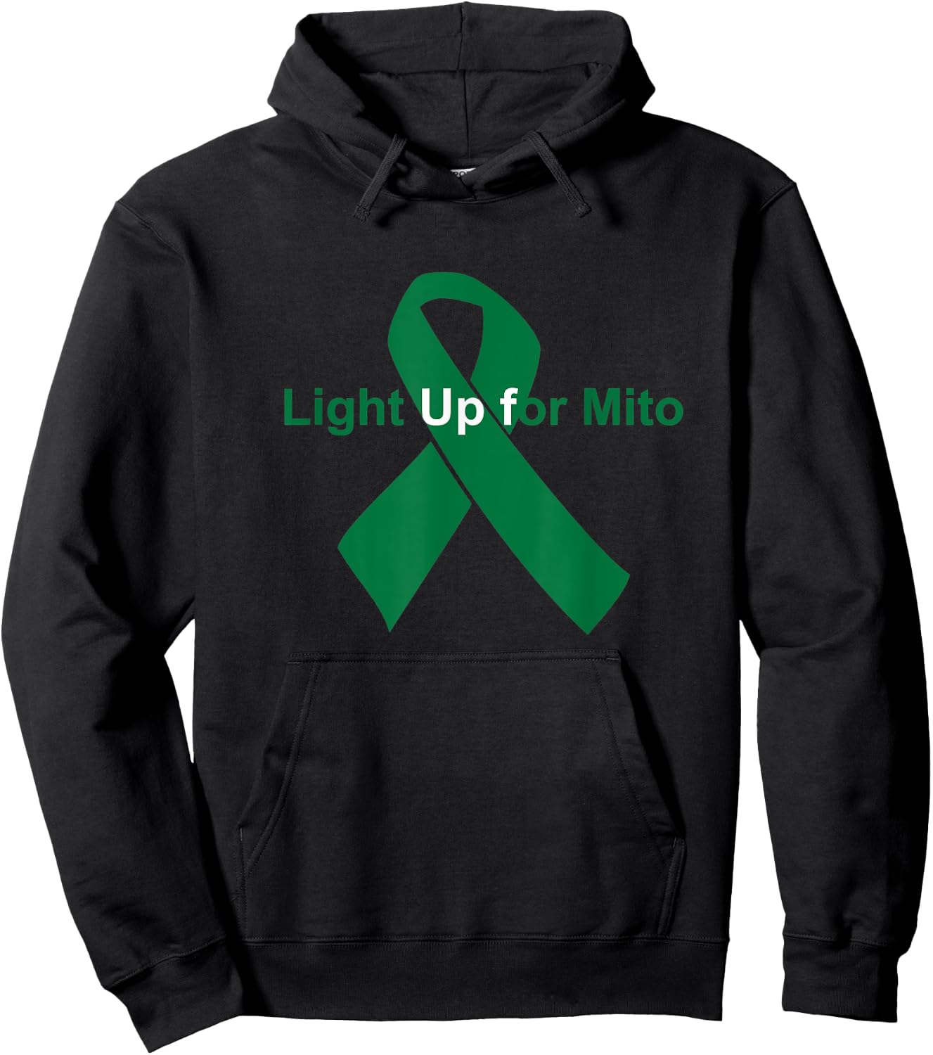 Mitochondrial Disease Awareness Theme Light Up for Mito Hoodie - Hoodie | Black