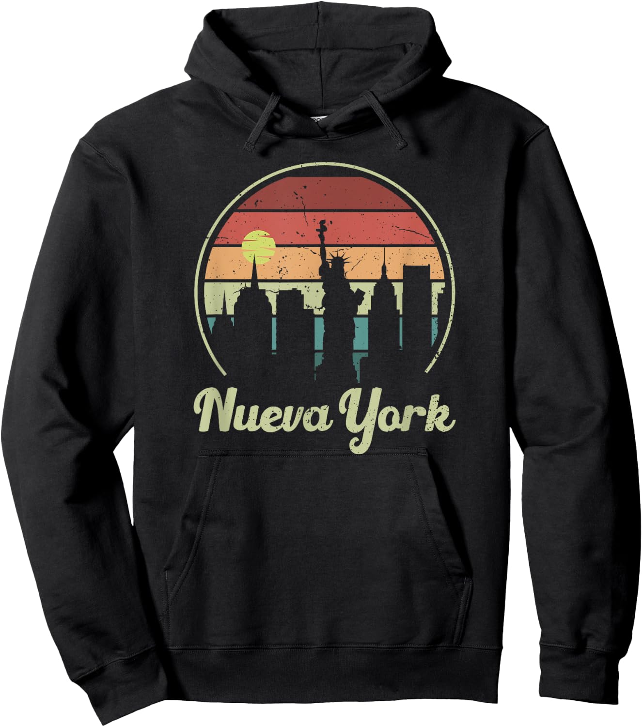 Nueva York New York Retro Style Vintage Spanish Hoodie - Hoodie | Black