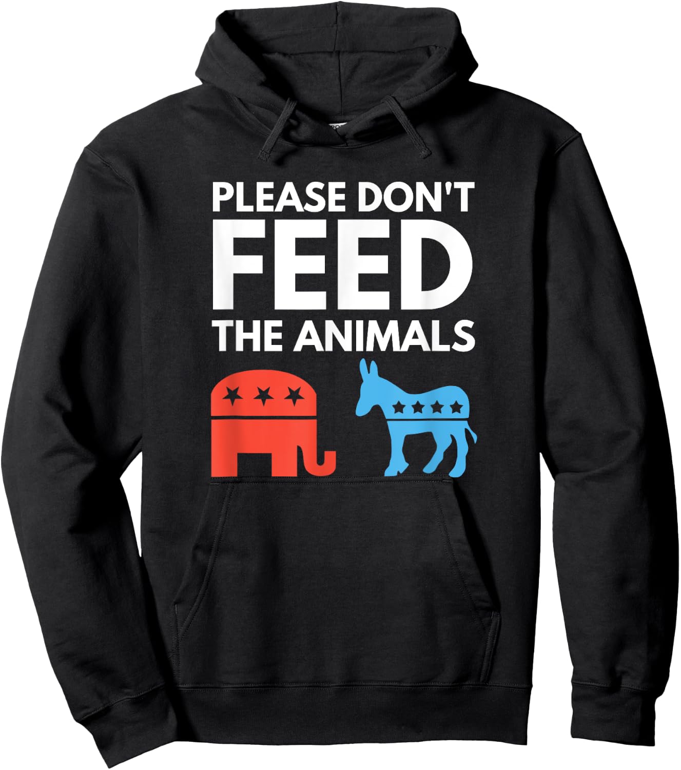 Anarchist Libertarian - Please Don't Feed the Animals Hoodie - Hoodie | Black