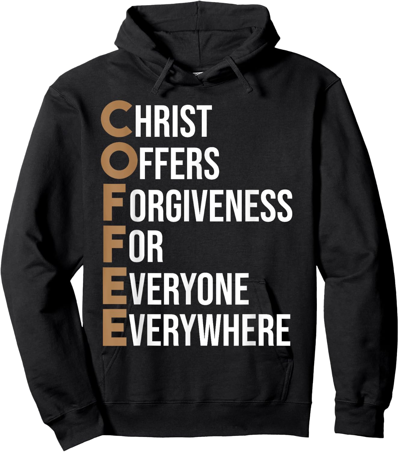 Funny Christ Coffee Gift Christian Men Women Jesus Bible Hoodie - Hoodie | Black
