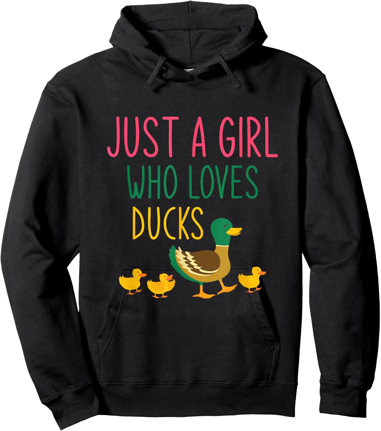 Just A Girl Who Loves Ducks Duck Hoodie - Hoodie | Black