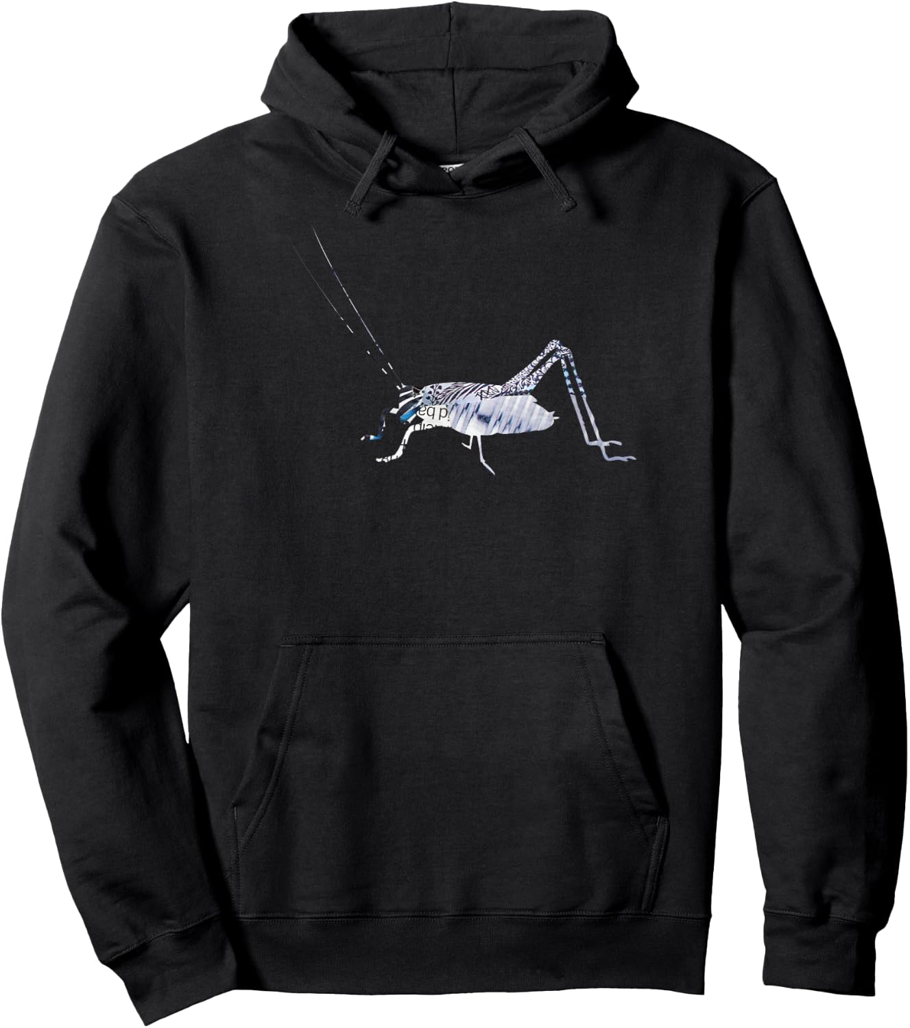Unique steampunk bug cricket collage art for insect nature Hoodie - Hoodie | Black