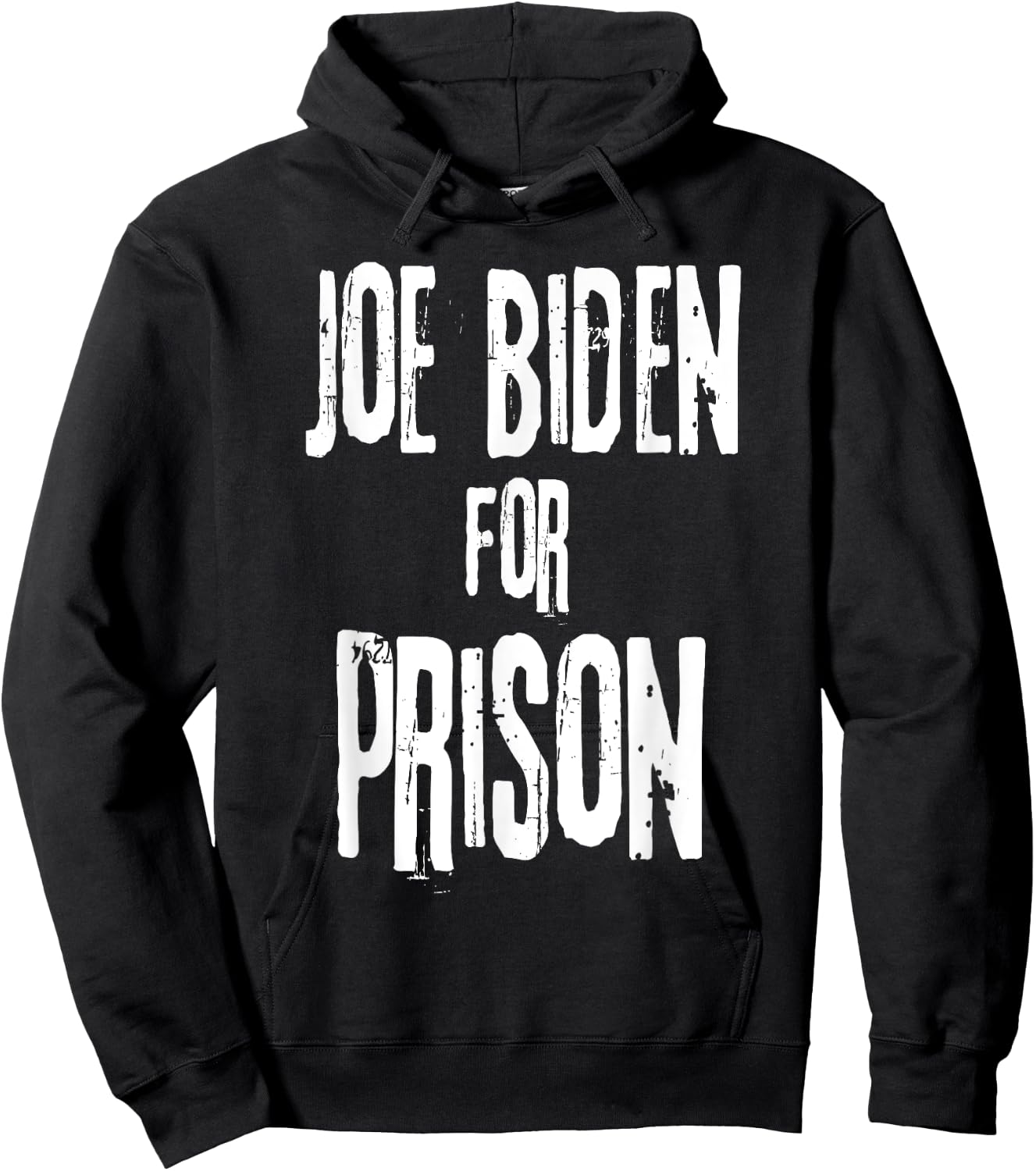 Joe Biden For Prison | Anti Joe Biden Political Humor Hoodie - Hoodie | Black