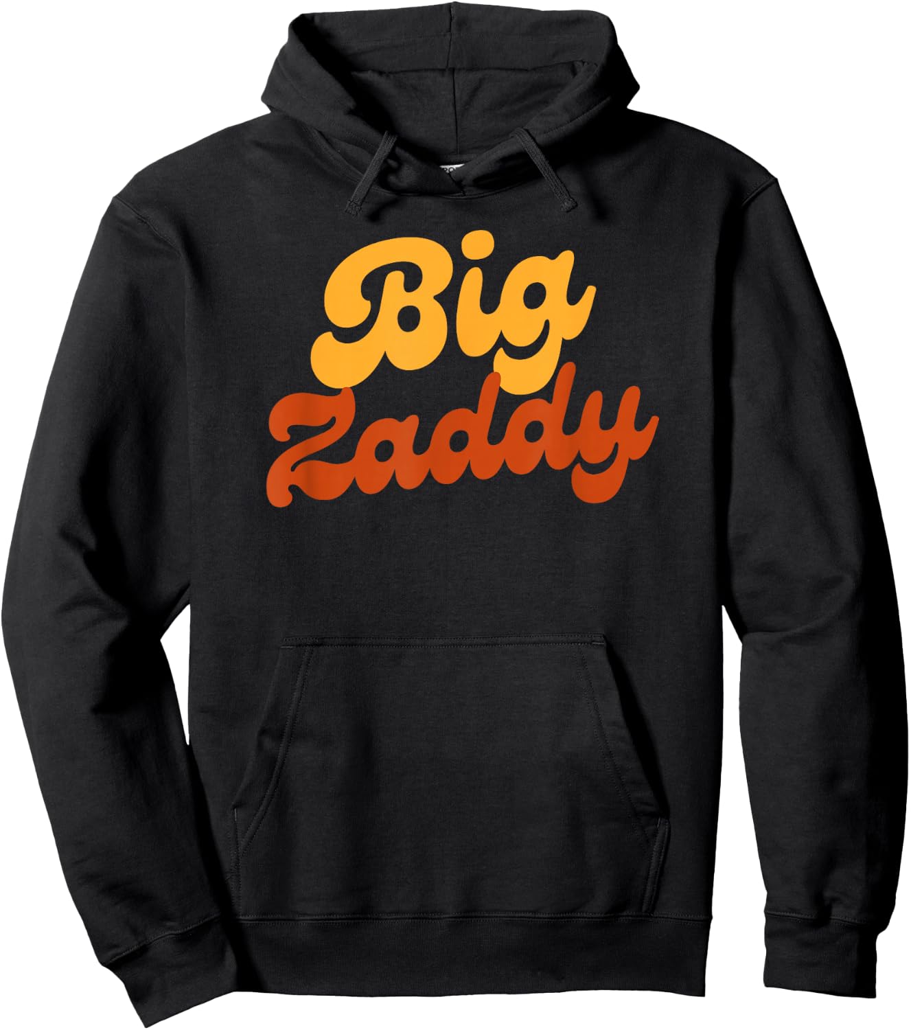 Big Zaddy, Fathers Day Gift Present, Retro style Hoodie - Hoodie | Black
