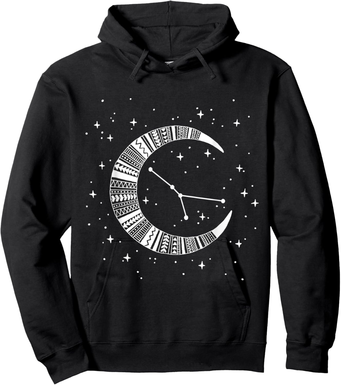 Cancer Zodiac Moon Stars Constellation Cancer Hoodie - Hoodie | Black