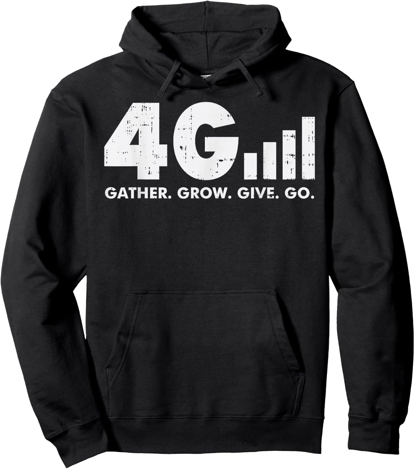 4G Gather Grow Give Go God Jesus Faith Quote Christian Gift Hoodie - Hoodie | Black