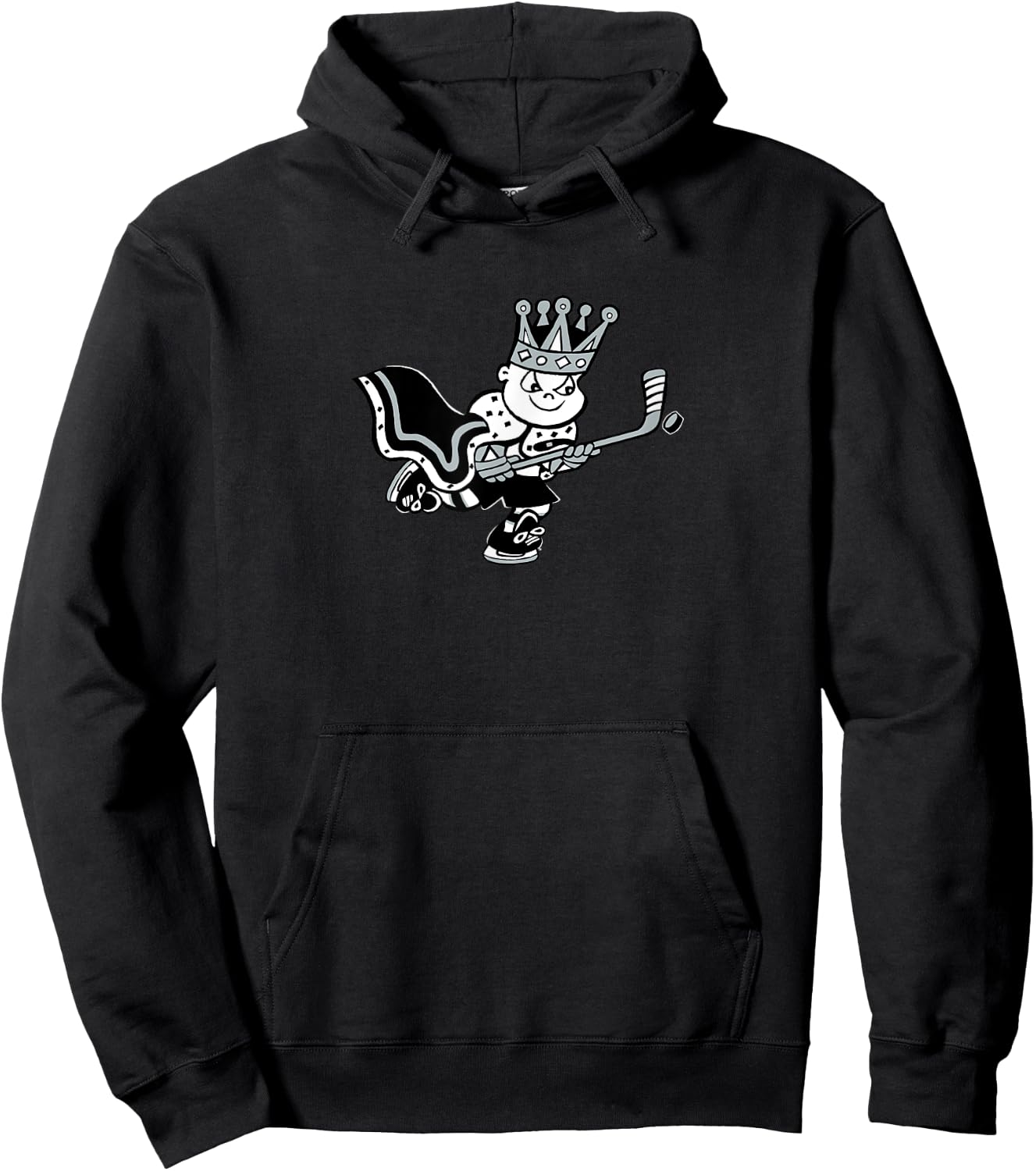 Cute Little Royal King Hockey Logo Hoodie - Hoodie | Black