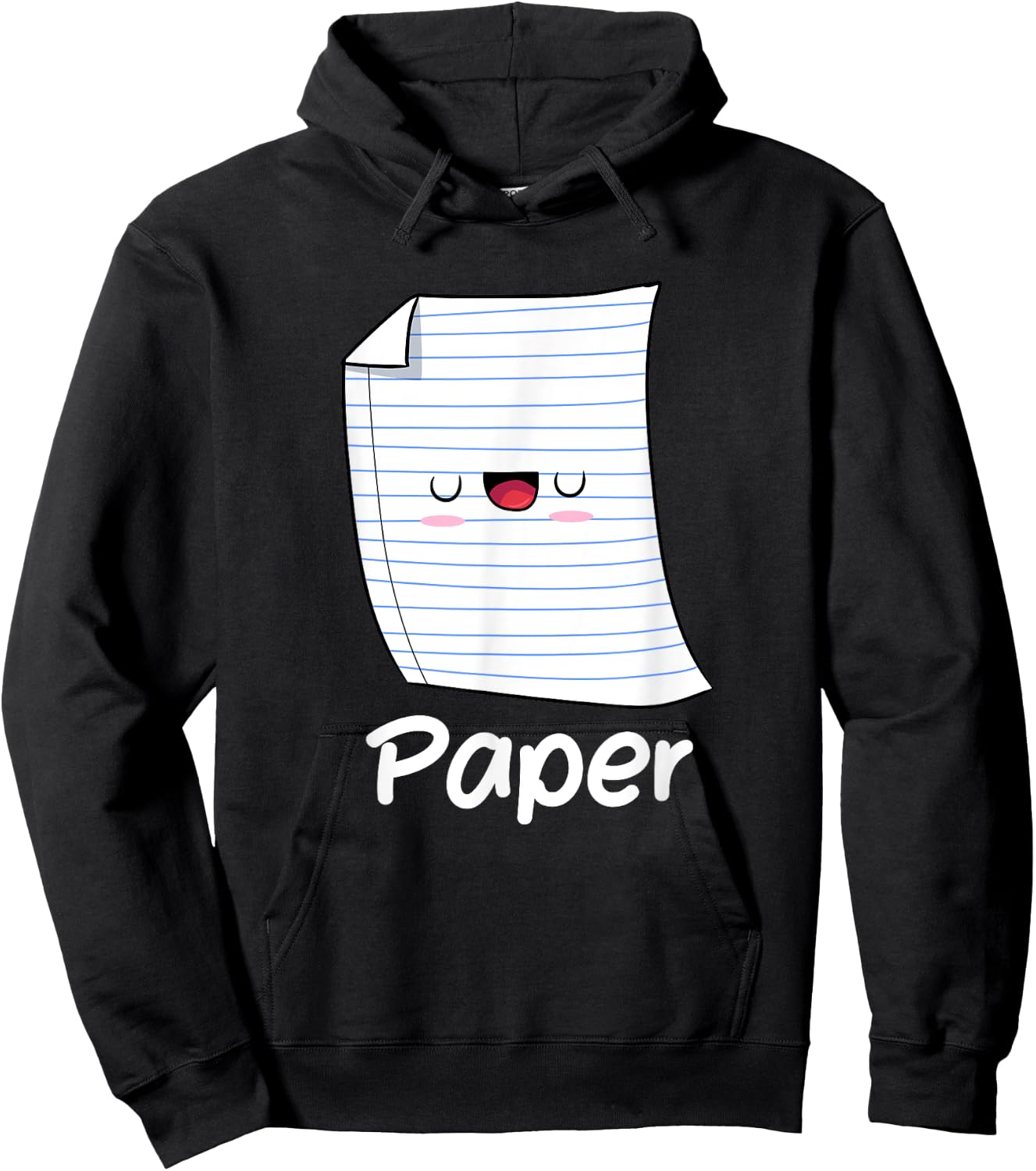 Funny Group Halloween Outfit - Rock Paper Scissors Costume Hoodie - Hoodie | Black