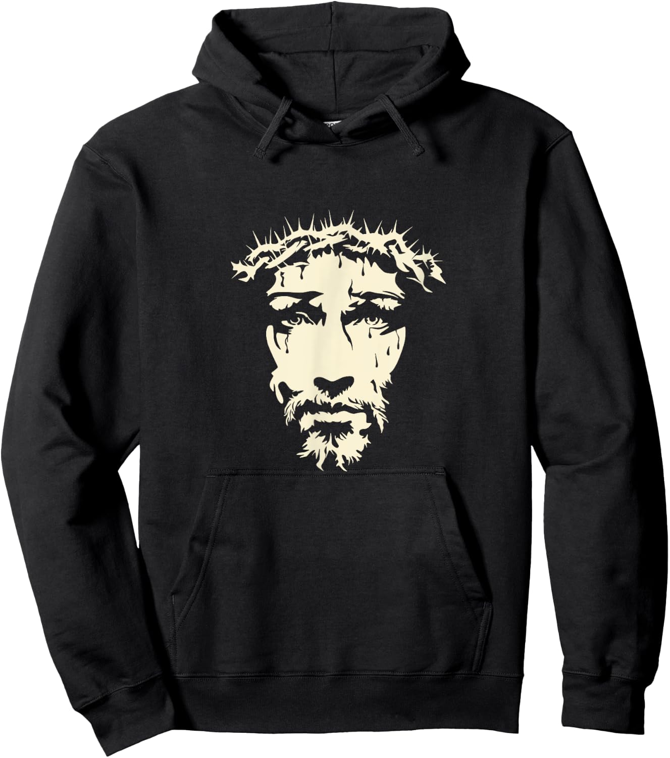 Face of Jesus Christ Christian Outfit Hoodie - Hoodie | Black