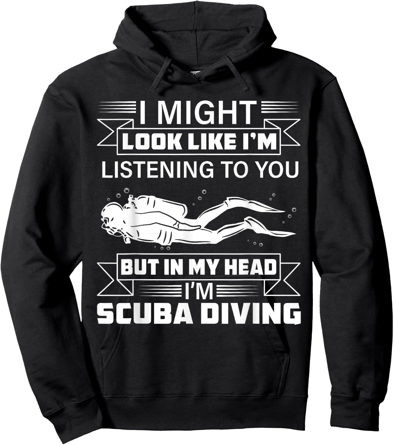 Scuba Diving Ocean Swimmer Lover Underwater Diver Hoodie - Hoodie | Black