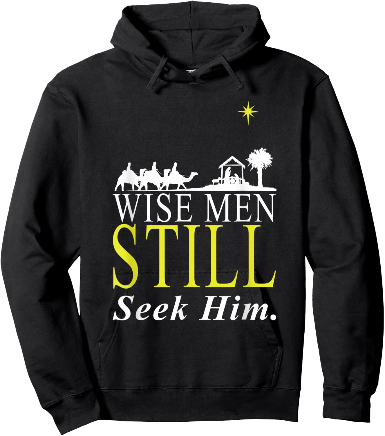 Holy Bible Christian Men Gift Wise Men Still Seek Him Prayer Hoodie - Hoodie | Black