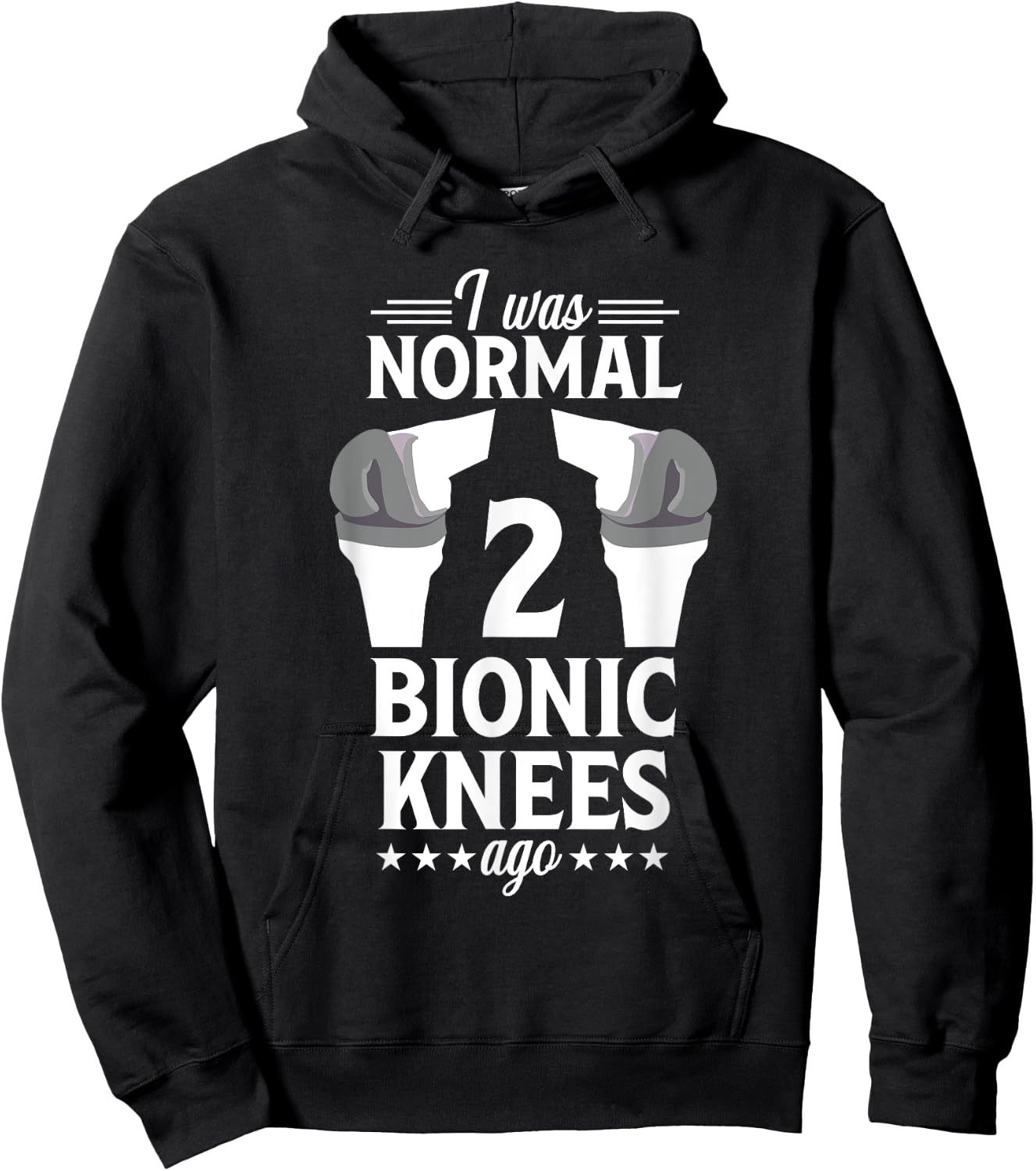 Knee Replacement Surgery Funny Normal Joint Recovery Hoodie - Hoodie | Black