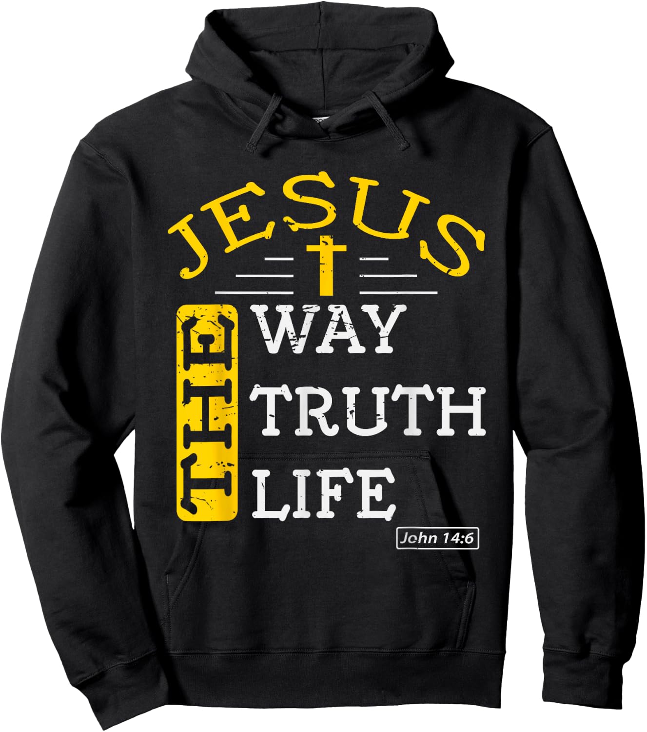 Jesus I am the way the truth and the life John 14:6 Hoodie - Hoodie | Black