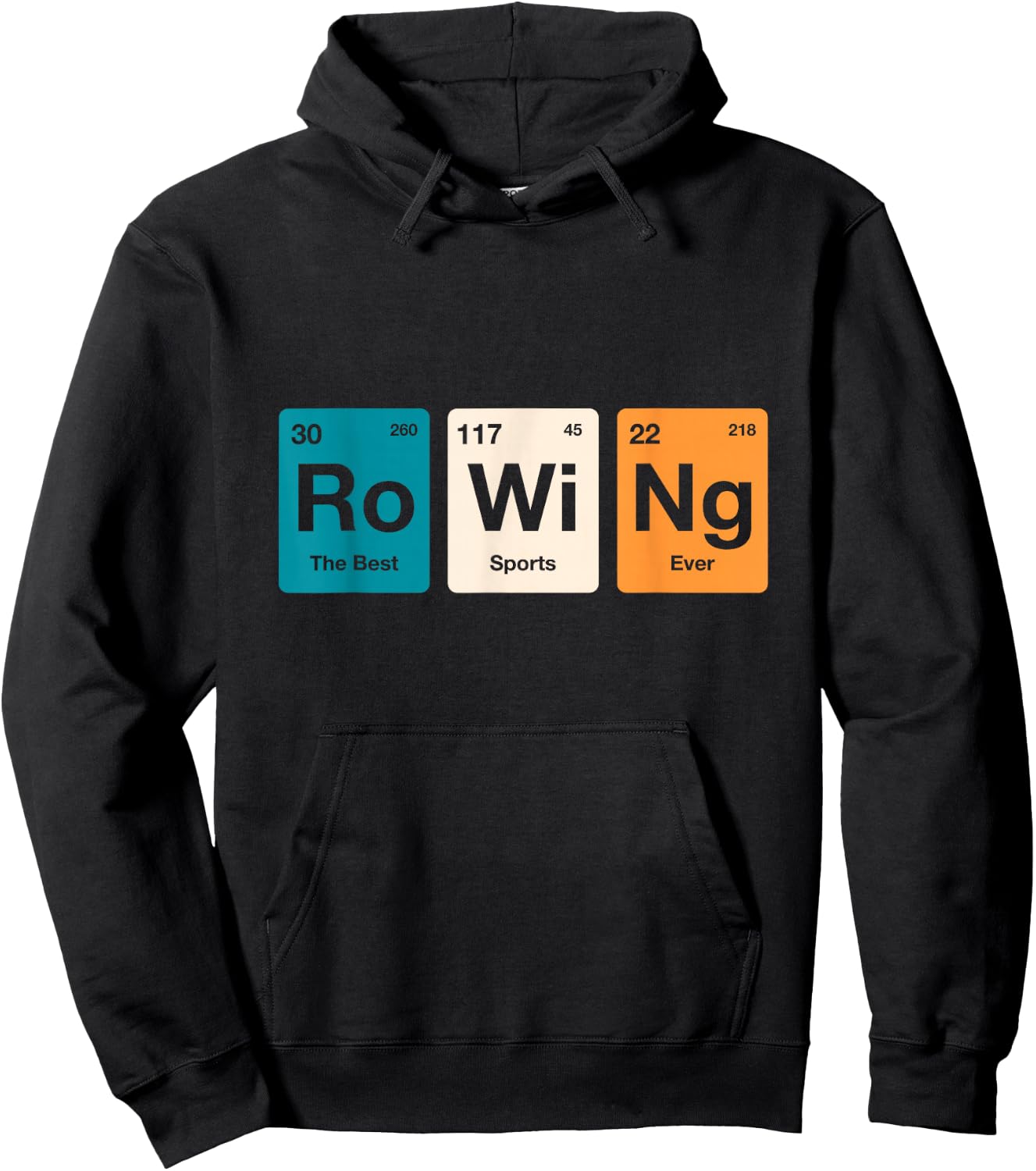 Rowing Periodic Table of Elements Rower Row Team Hoodie - Hoodie | Black