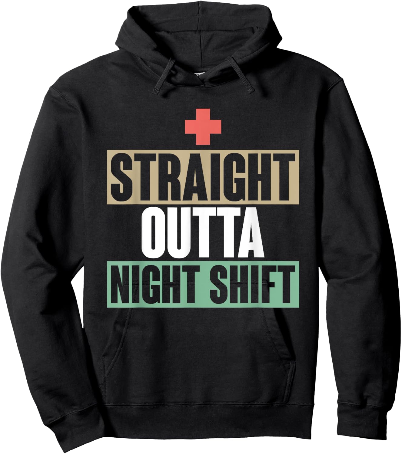 Night Shift Nursing Hospital Health Care Nursery Funny Nurse Hoodie - Hoodie | Black