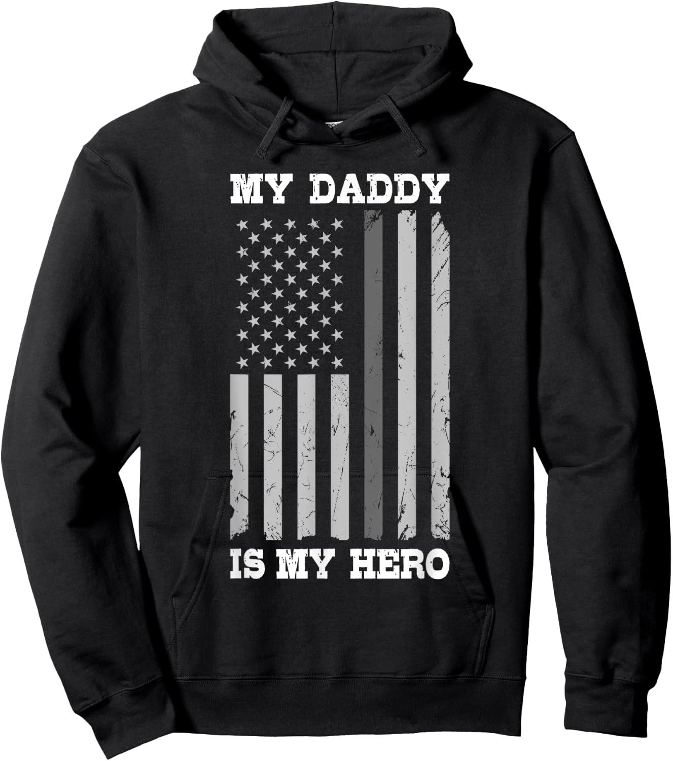Corrections Officer Daughter Shirt My Daddy Is My Hero Son Hoodie - Hoodie | Black