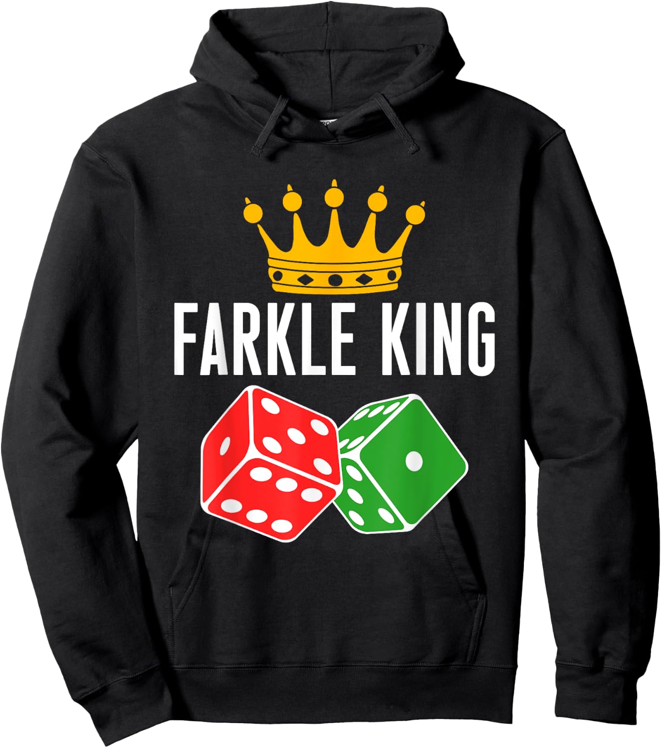 Farkle King Farkle Player Dice Game Hoodie - Hoodie | Black