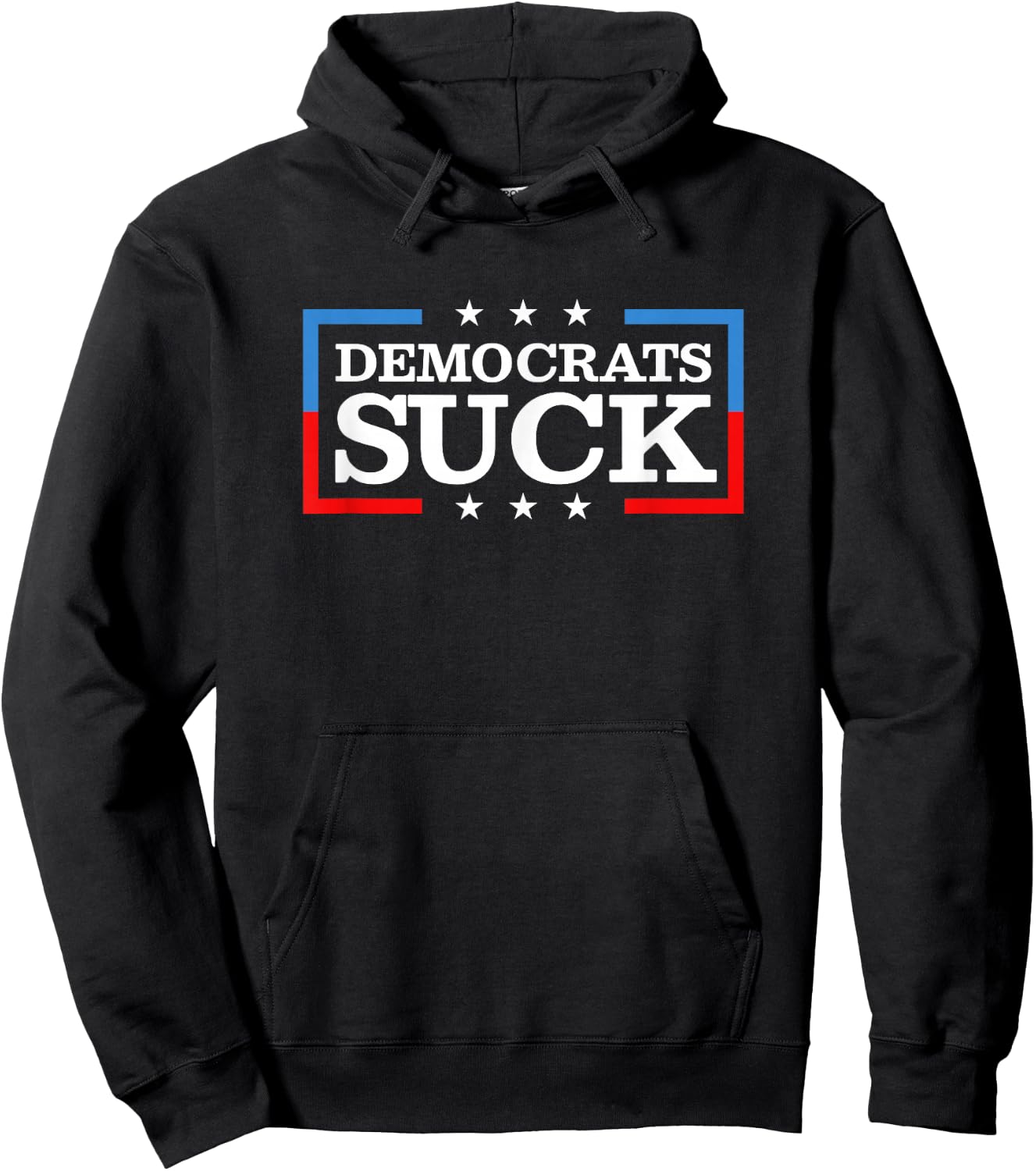 Democrats Suck Funny Hoodie - Hoodie | Black