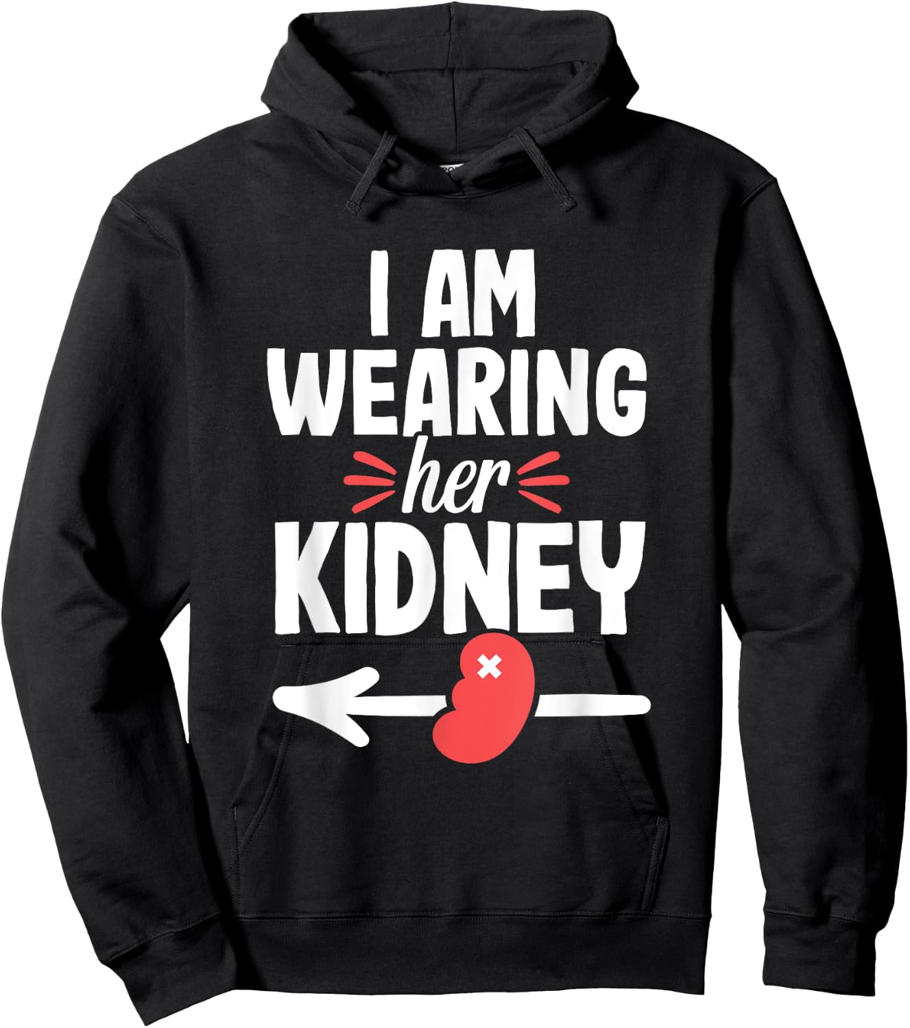 Kidney Transplant Recipient Funny Surgery Recovery Hoodie - Hoodie | Black