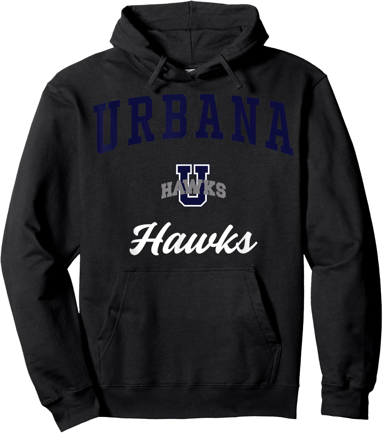 Urbana High School Hawks Hoodie - Hoodie | Black