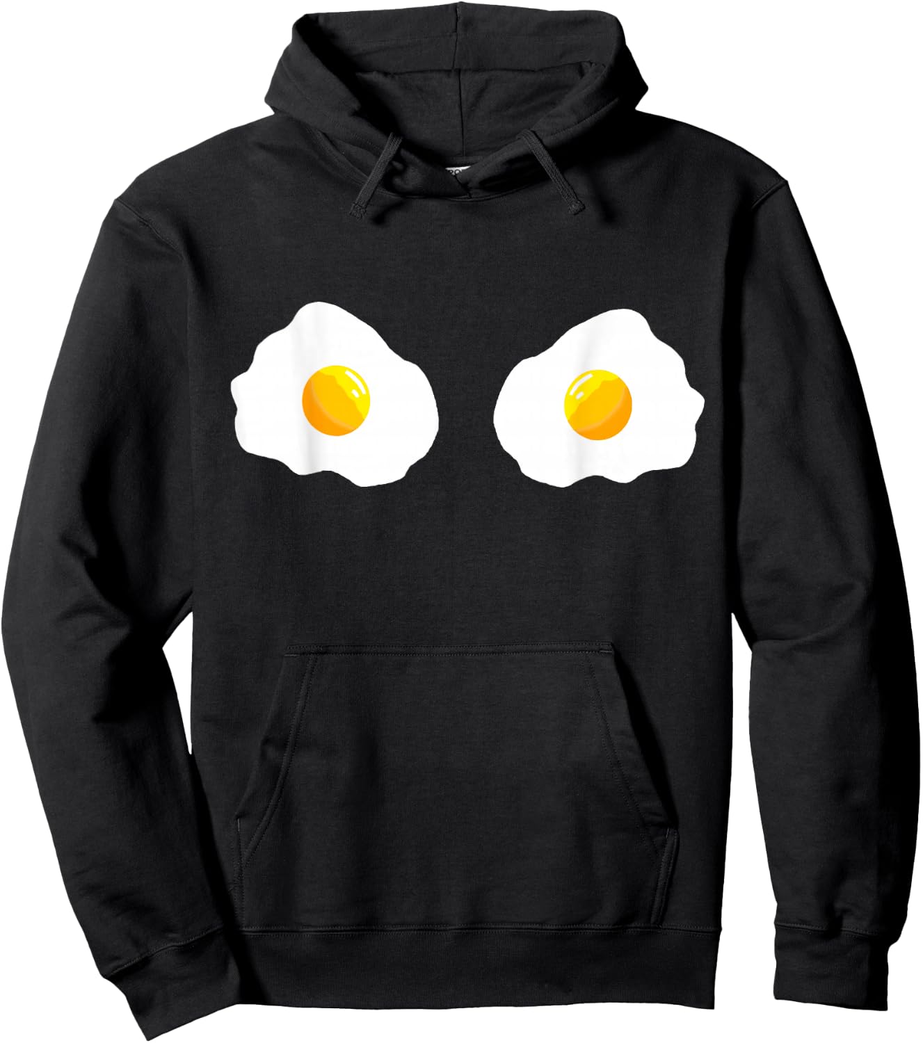 Fried Egg Bra Bikini Eggs Funny Fried Egg Costume Hoodie - Hoodie | Black