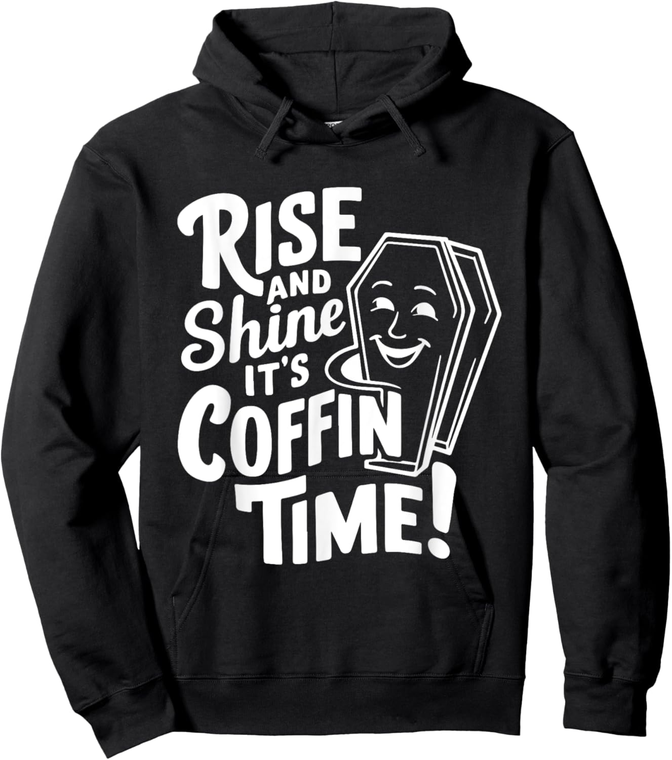 Coffin Humor Funny Casket Funeral Horror Costume Hoodie - Hoodie | Black