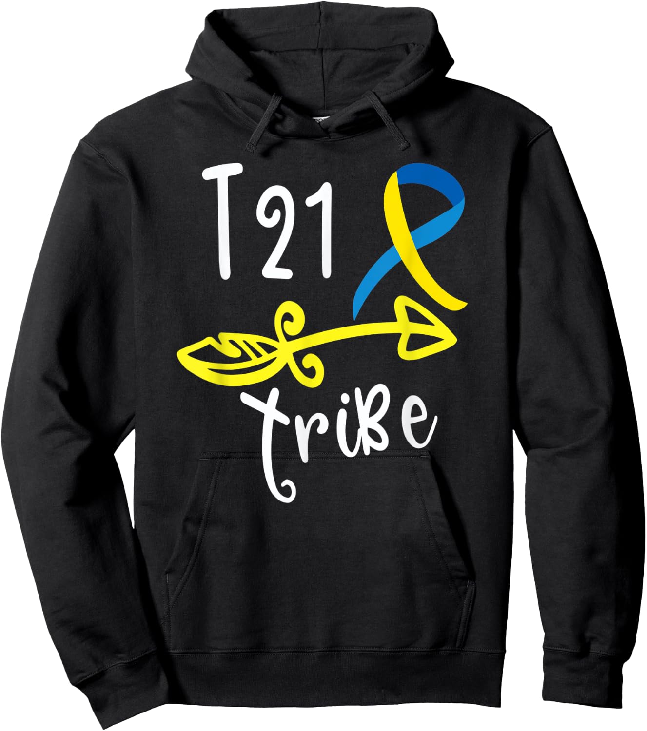 Down Syndrome Awareness T21 Tribe Gift Hoodie - Hoodie | Black