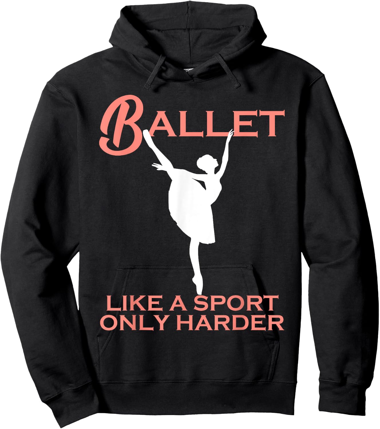 Funny Dance Sport Ballet Gift Women Cute Ballerina For Girls Hoodie - Hoodie | Black