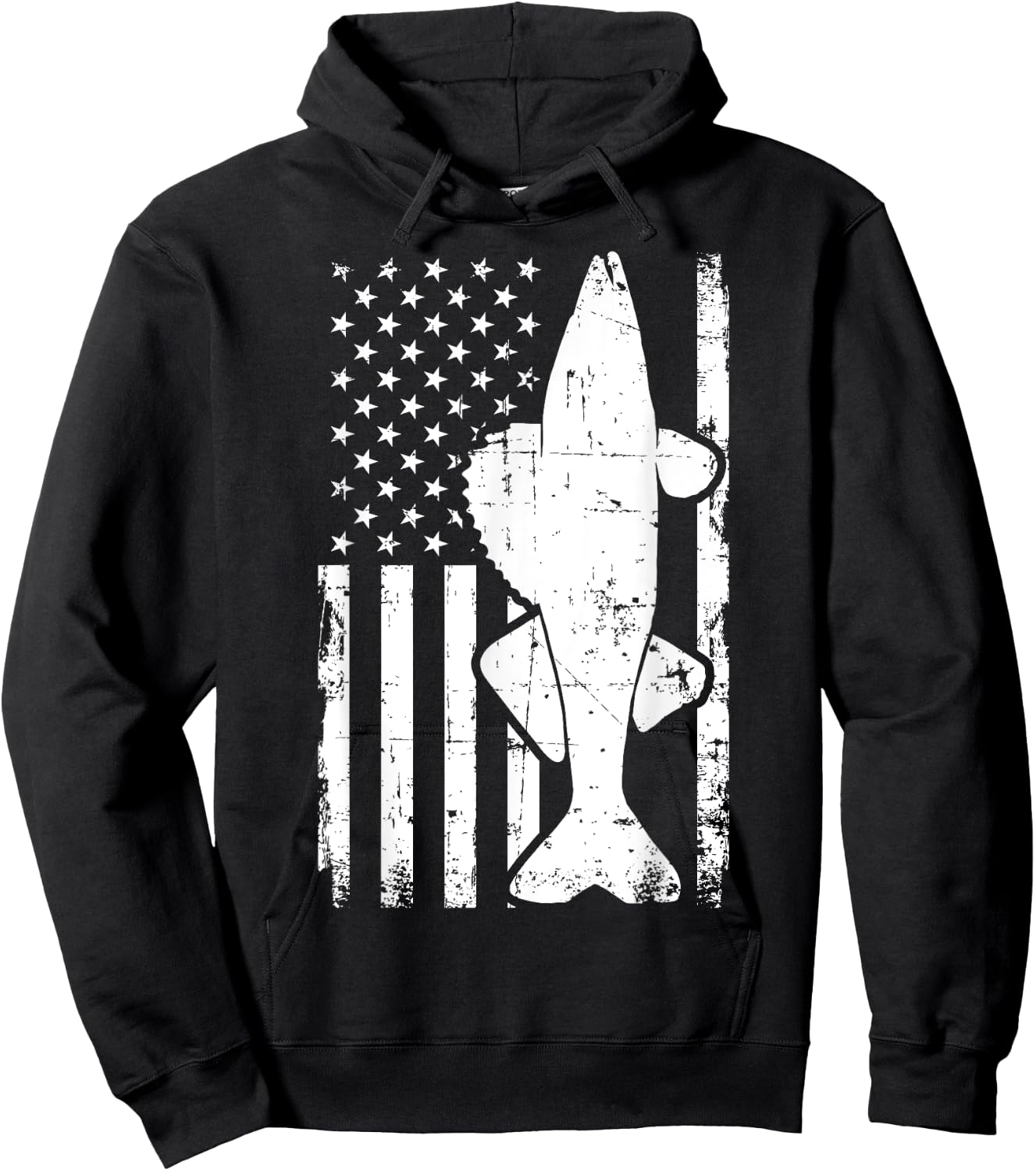 Walleye Fishing USA Hoodie - Hoodie | Black