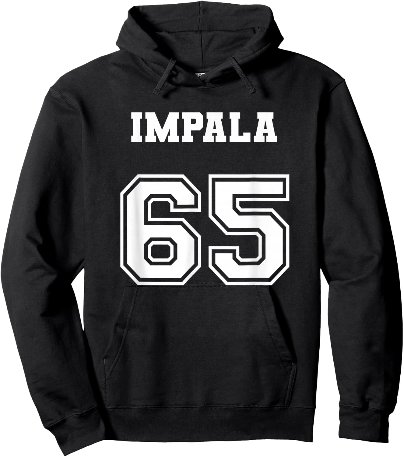 Style 65 1965 Impala Old School Lowrider Jersey Hoodie - Hoodie | Black
